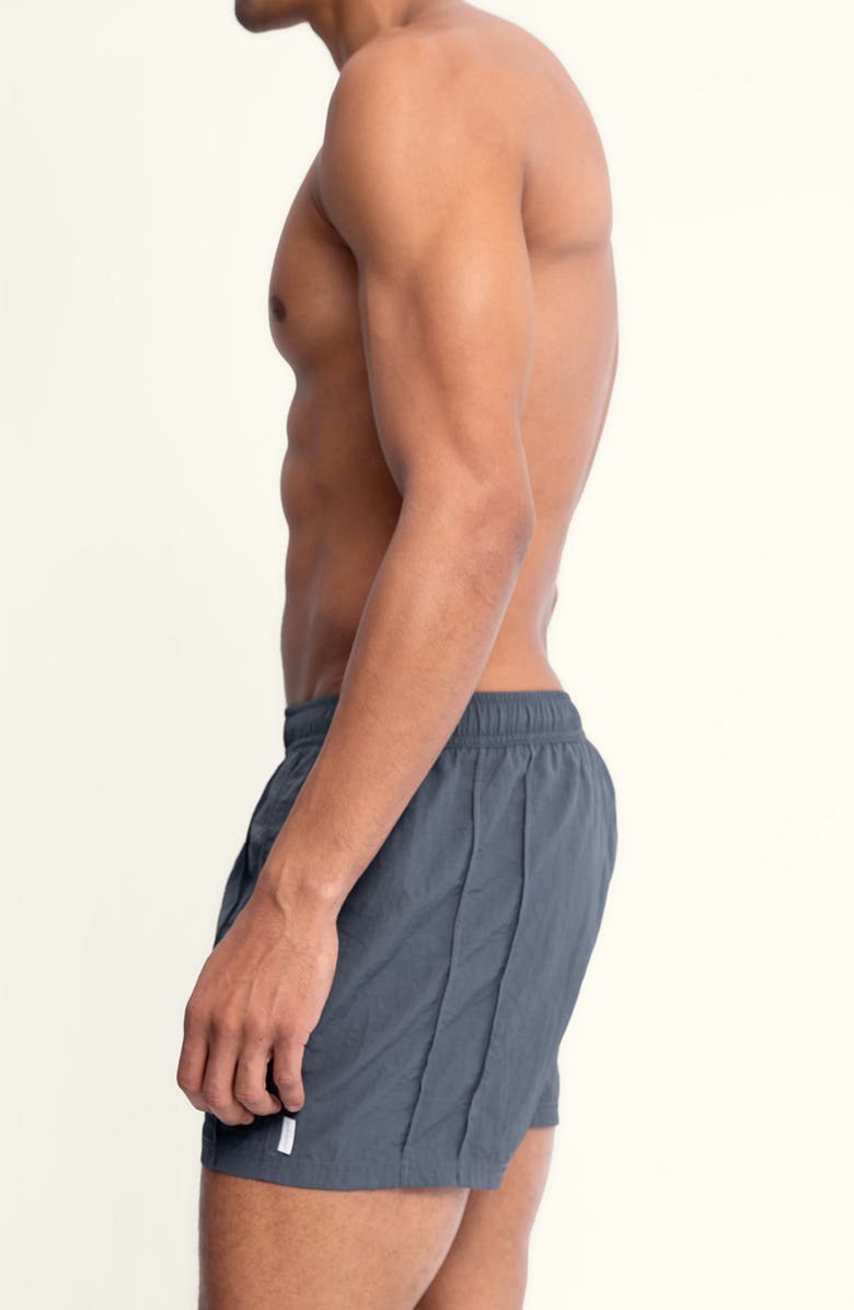 AUTO-REPLY<sup>™</sup> Sebastian Vertical Pintuck 4-Inch Nylon Swim Trunks, Alternate, color, Granite/ Gray