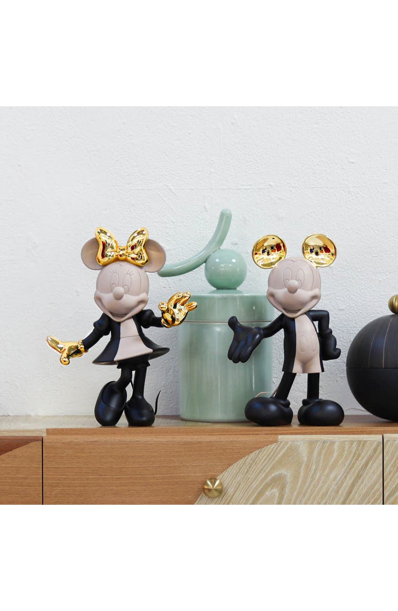 Leblon Delienne Mickey Mouse Hoppen Figurine, Alternate, color, Taupe, Black / Gold