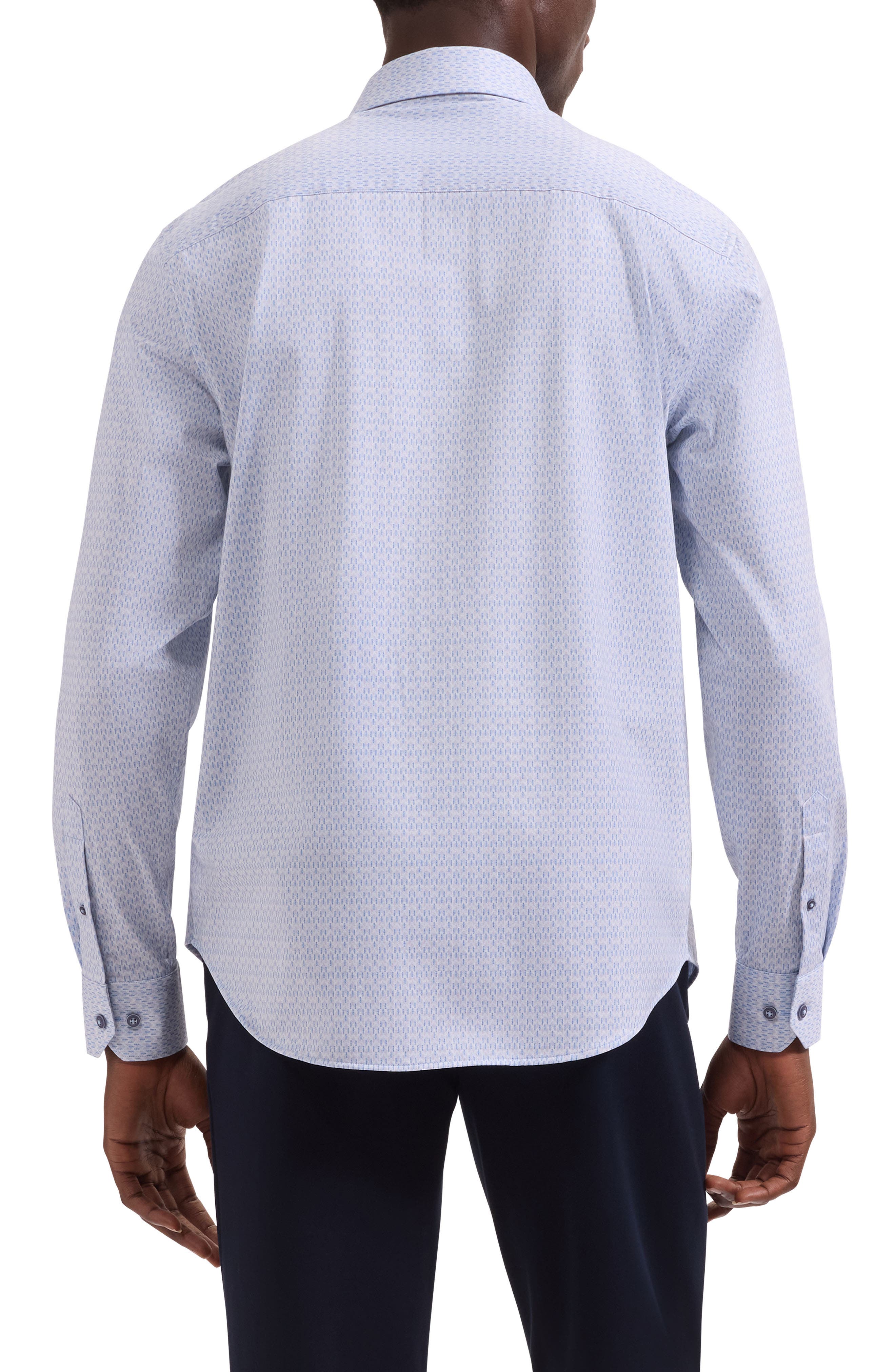 Jimmy OoohCotton Dash Print Button-Up Shirt - image 2