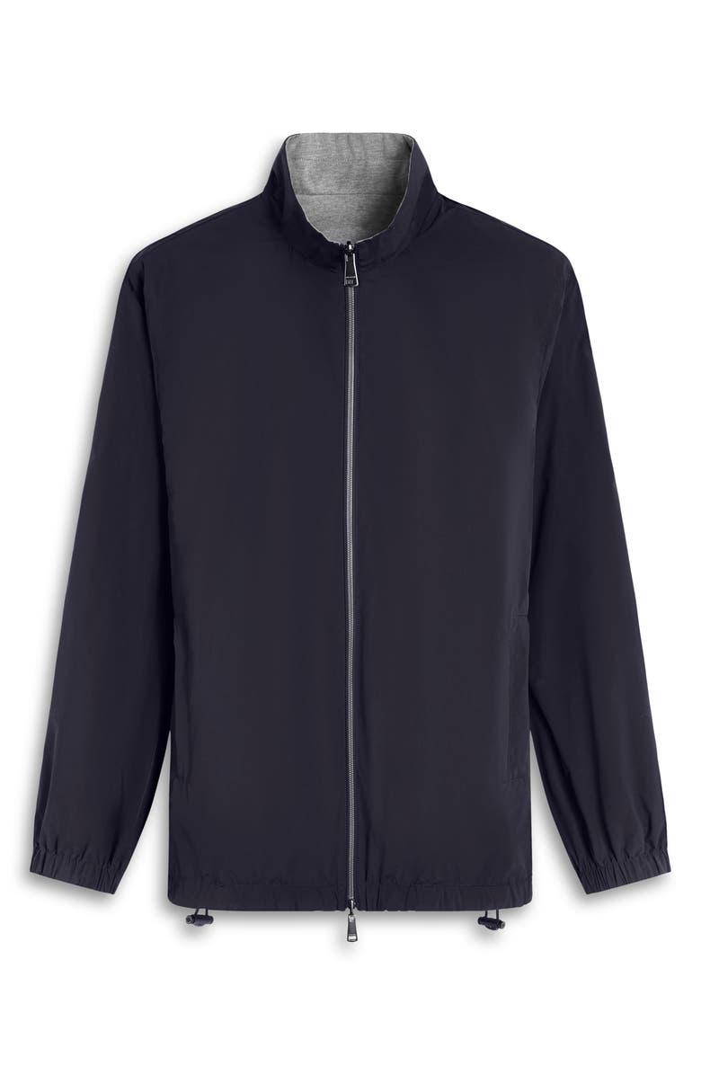 Bugatchi Reversible Jacket, Alternate, color, Black