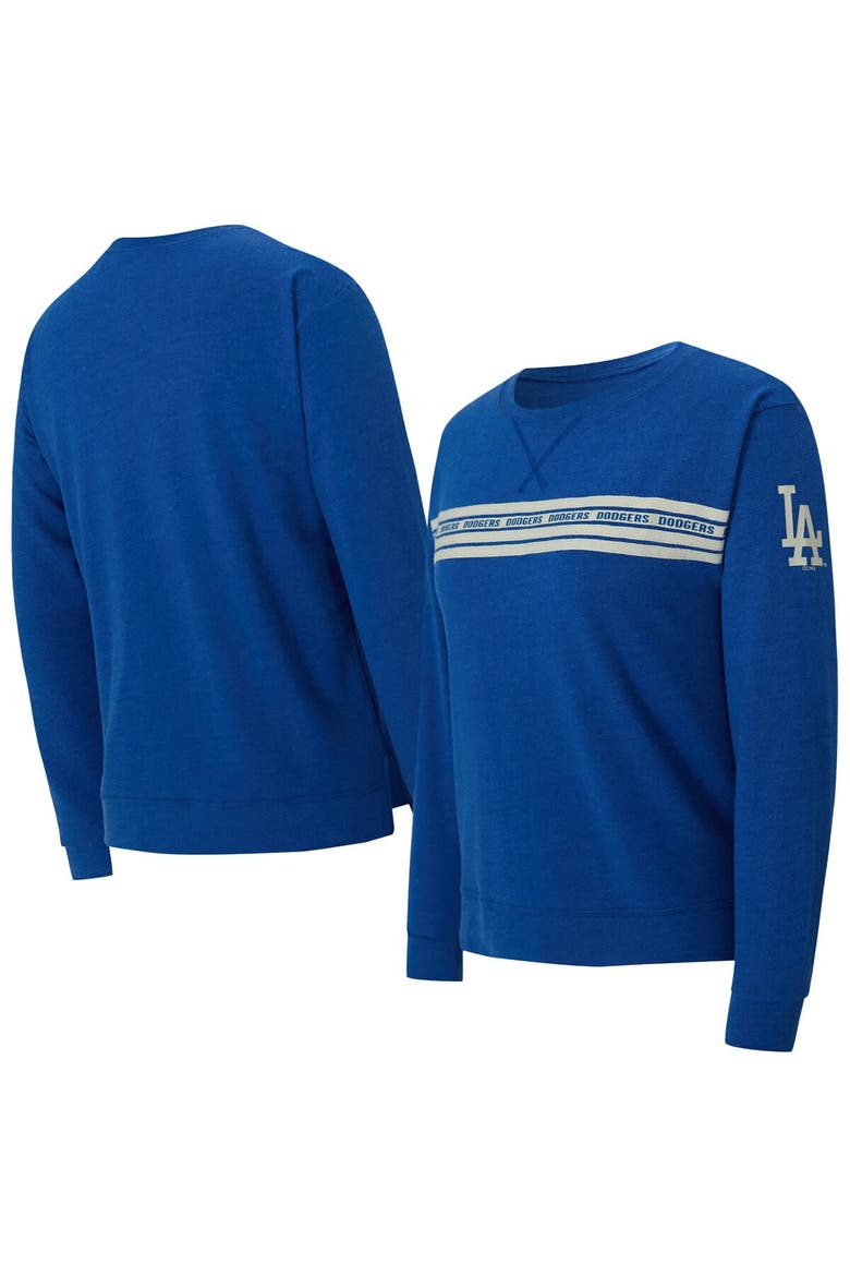 Women's Concepts Sport Royal Los Angeles Dodgers Birch French Terry Long Sleeve T-Shirt, Main, color, Royal