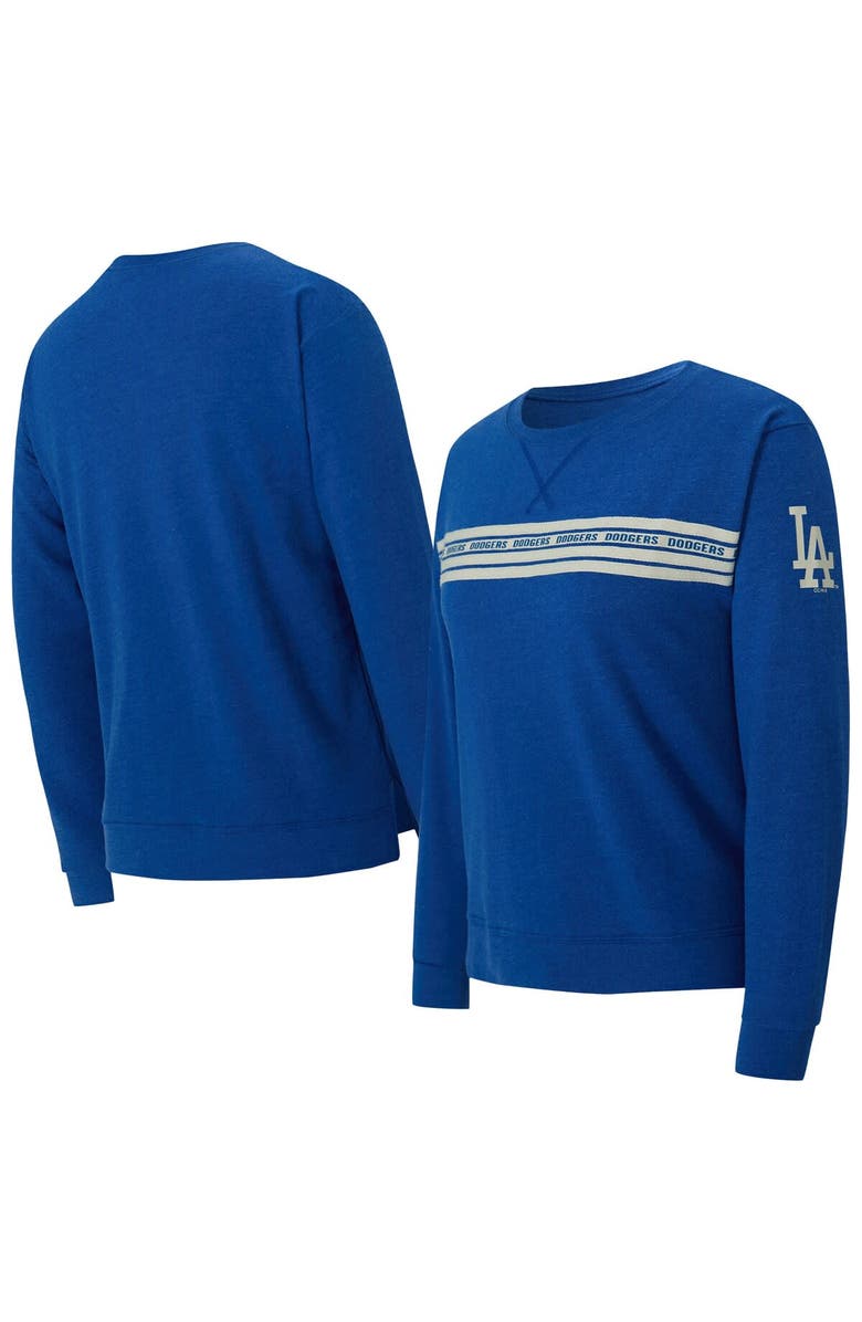 CONCEPTS SPORT Women's Concepts Sport Royal Los Angeles Dodgers Birch French Terry Long Sleeve T-Shirt, Main, color, Royal