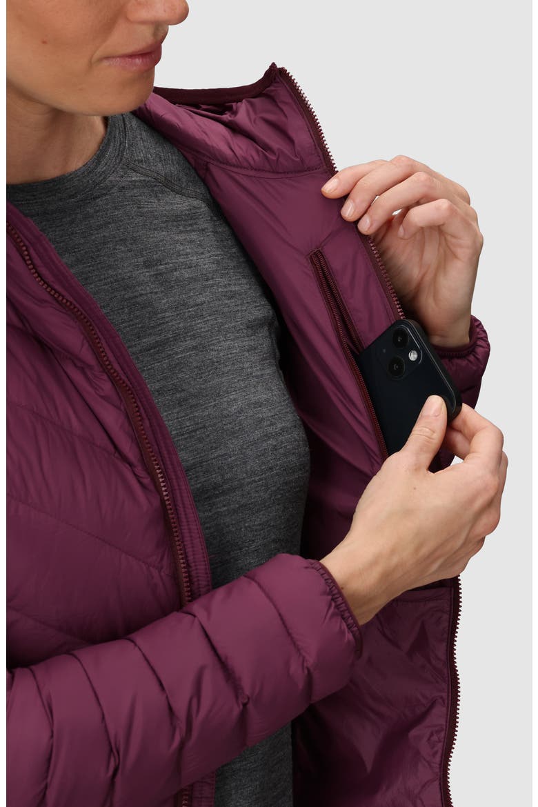 Transcendent Water Resistant 800 Fill Power Down Jacket, Alternate, color, WINTERBERRY