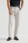 Brunello Cucinelli Gabardine garment dyed trousers