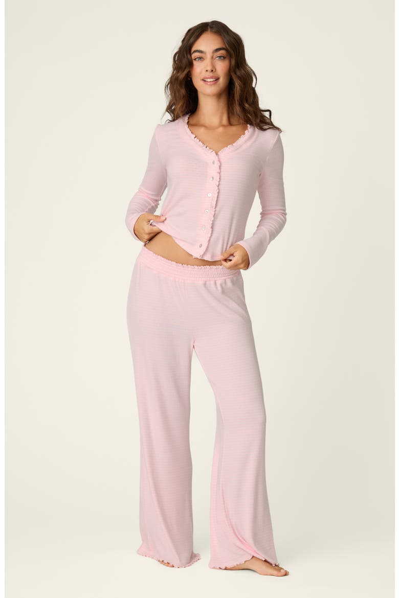 Pretty Stripes Pajama Pants, Alternate, color, TENDER PINK