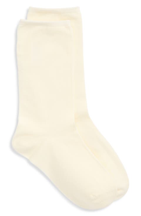 Shell Cotton Blend Crew Socks