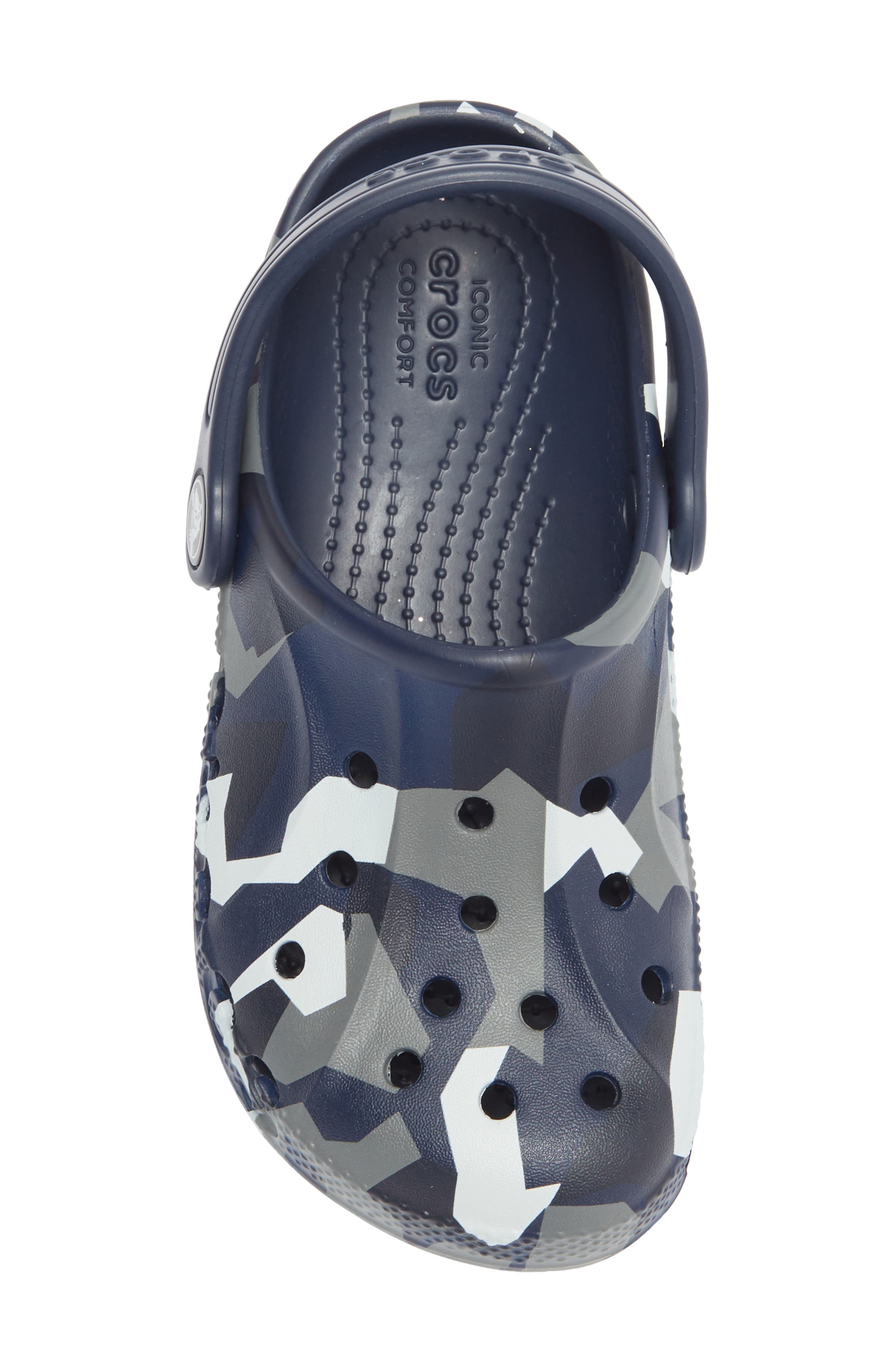 CROCS Kids' Baya Print Clog, Alternate, color, Navy Multi