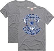 Homage Men's Homage Gray Dallas Cowboys NFL x Grateful Dead Tri-Blend T-Shirt