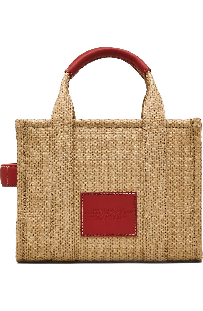 Marc Jacobs The Small Faux Raffia Tote, Alternate, color, Natural
