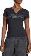 adidas Originals Crystal Logo Graphic Slim T-Shirt