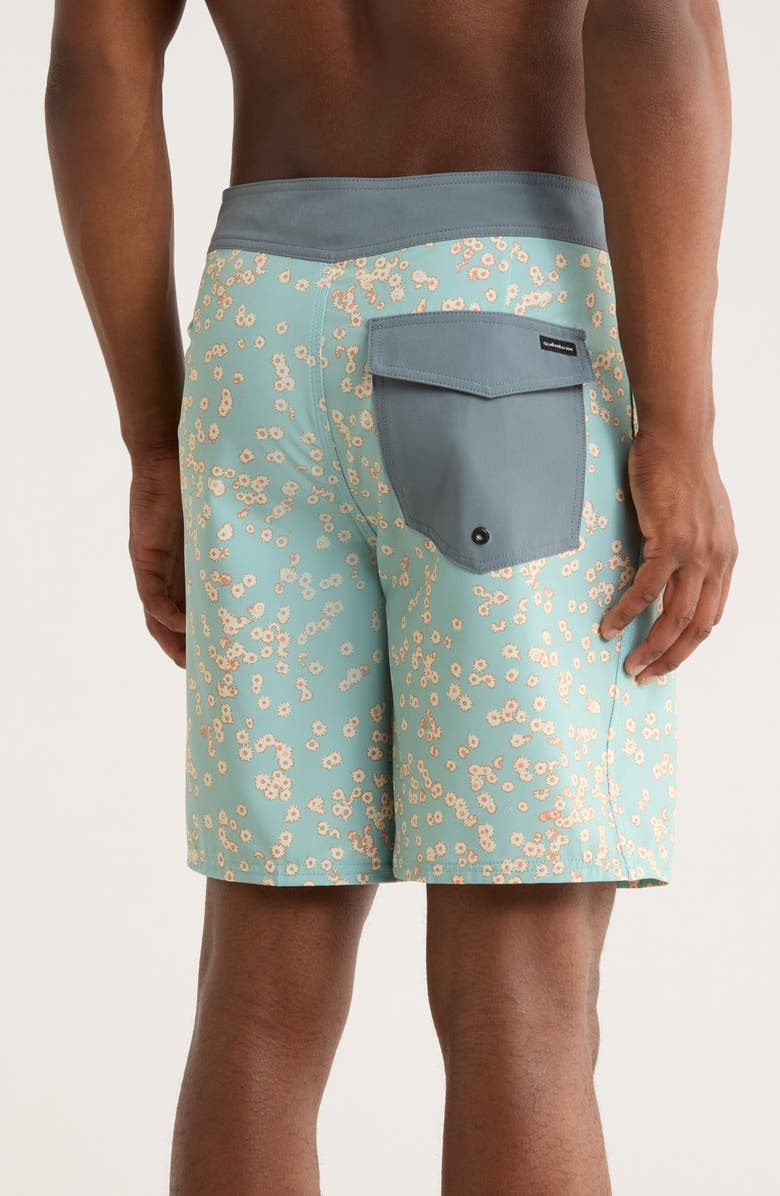 Quiksilver Surfsilk Straight Leg Board Shorts, Alternate, color, Jade Gray