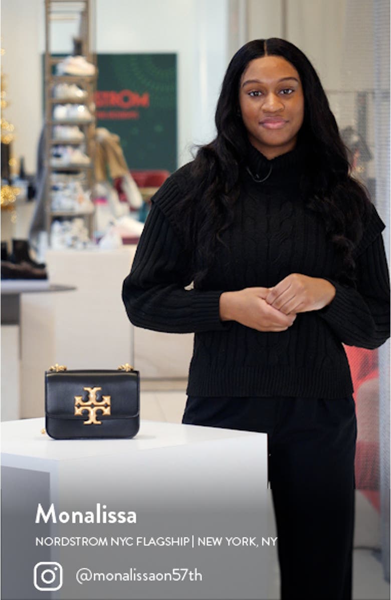 Small Eleanor Convertible Leather Shoulder Bag, sales video thumbnail