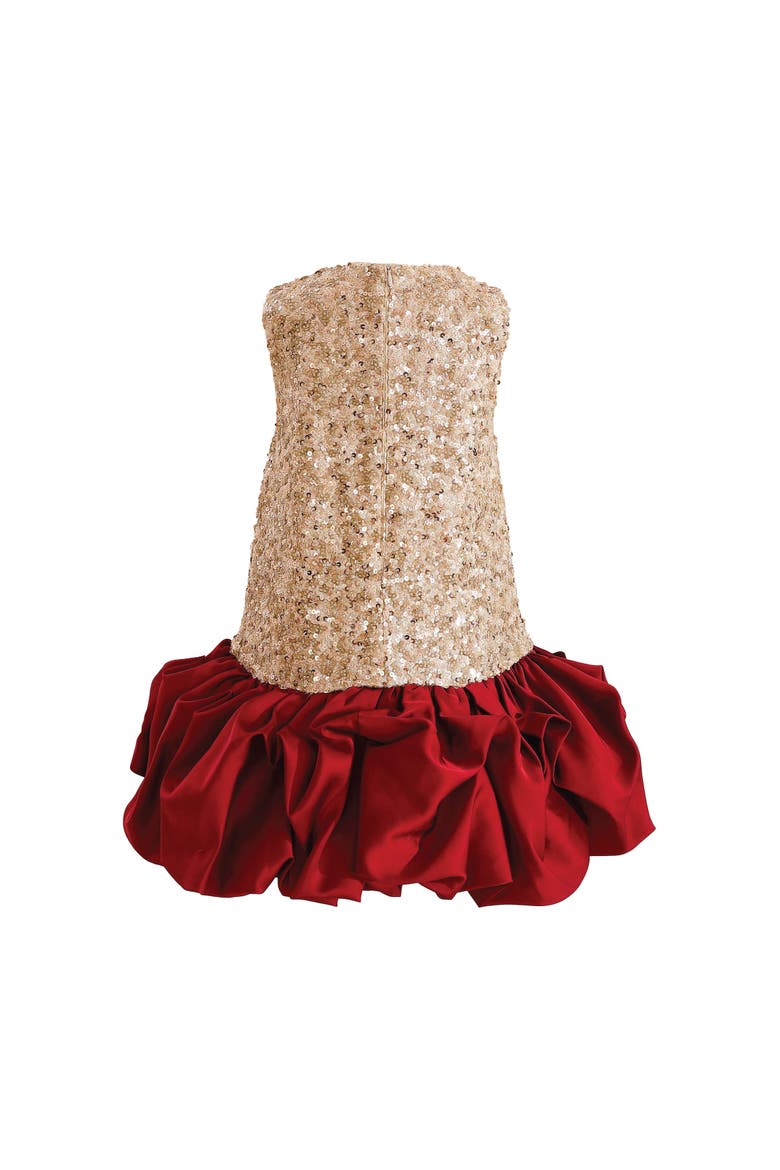 Ruffles & Gleam Dress, Alternate, color, Red