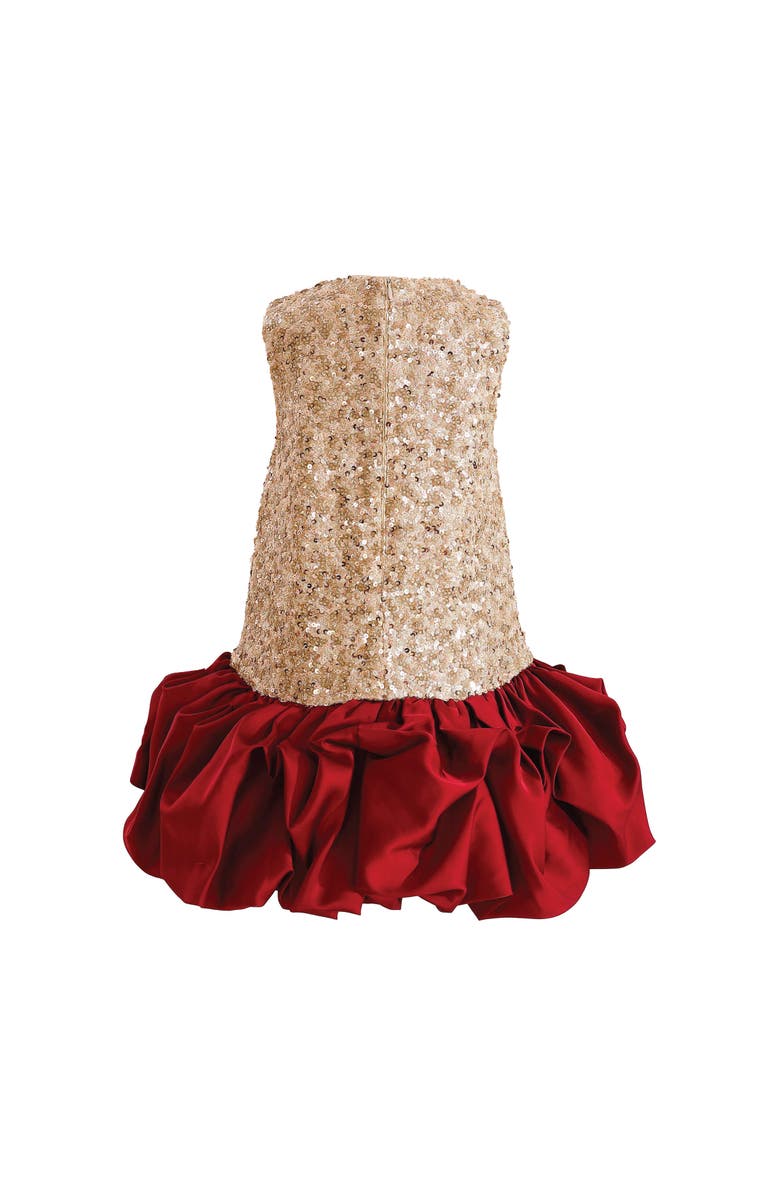 Tulleen Ruffles & Gleam Dress, Alternate, color, Red