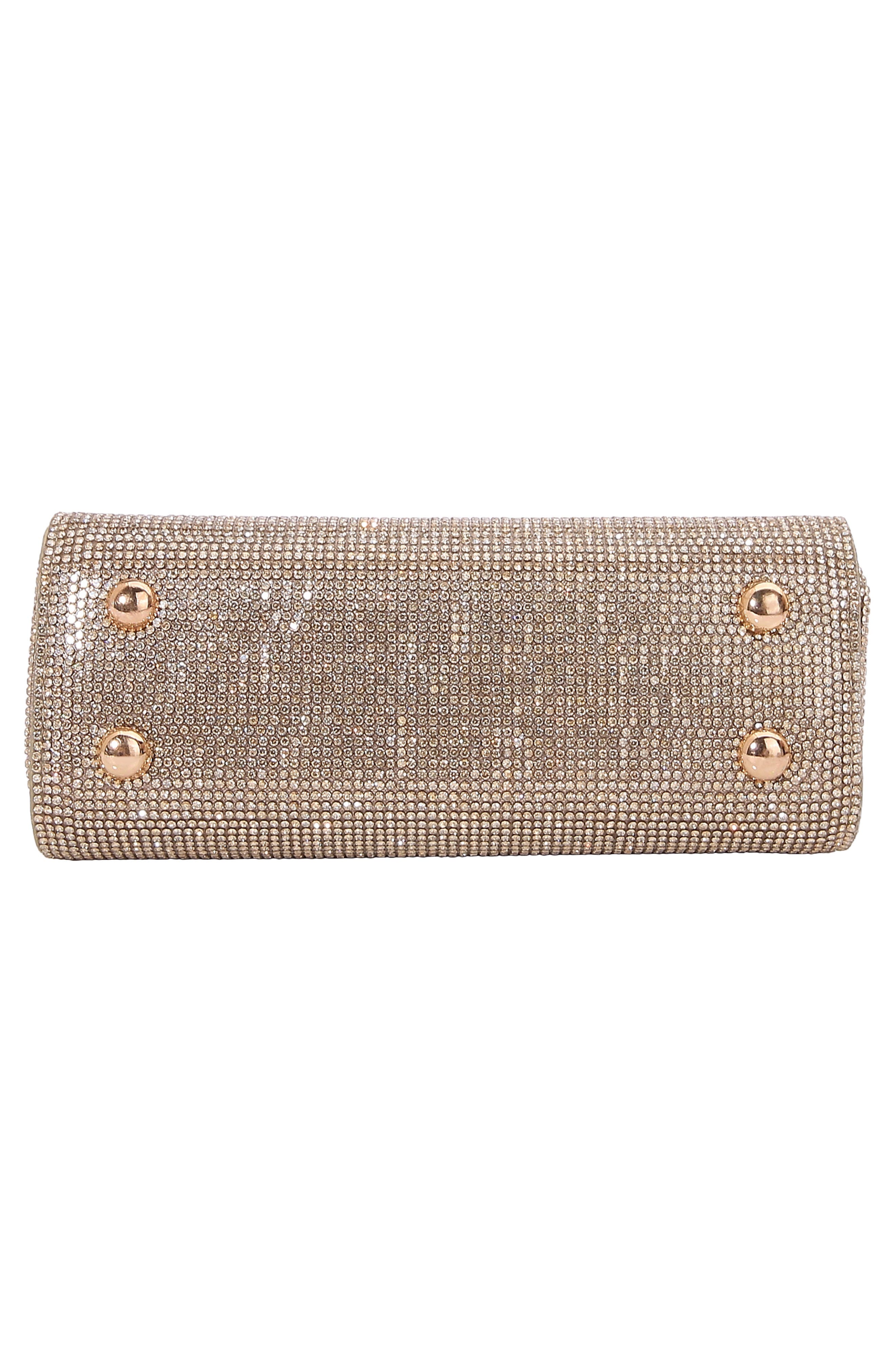 Rhinestone Handheld Bag, Alternate, color, GOLD