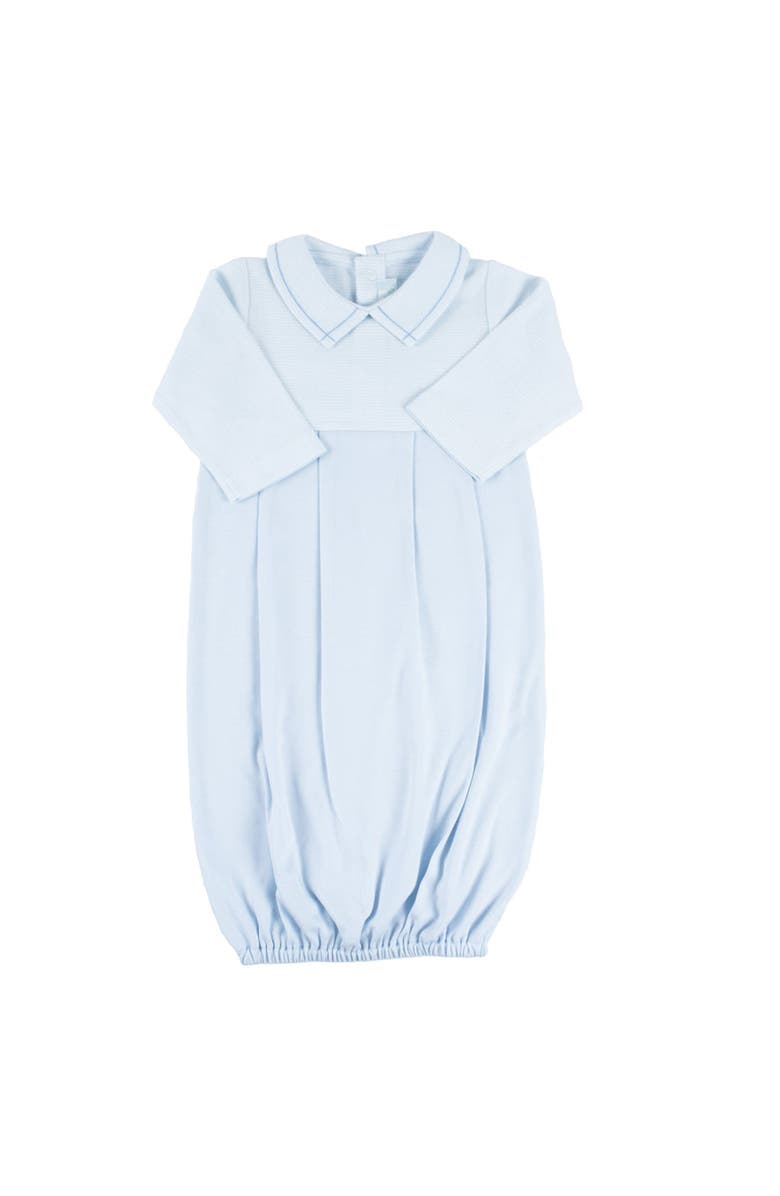 Cuclie Striped Classic Gown, Main, color, Lt.blue