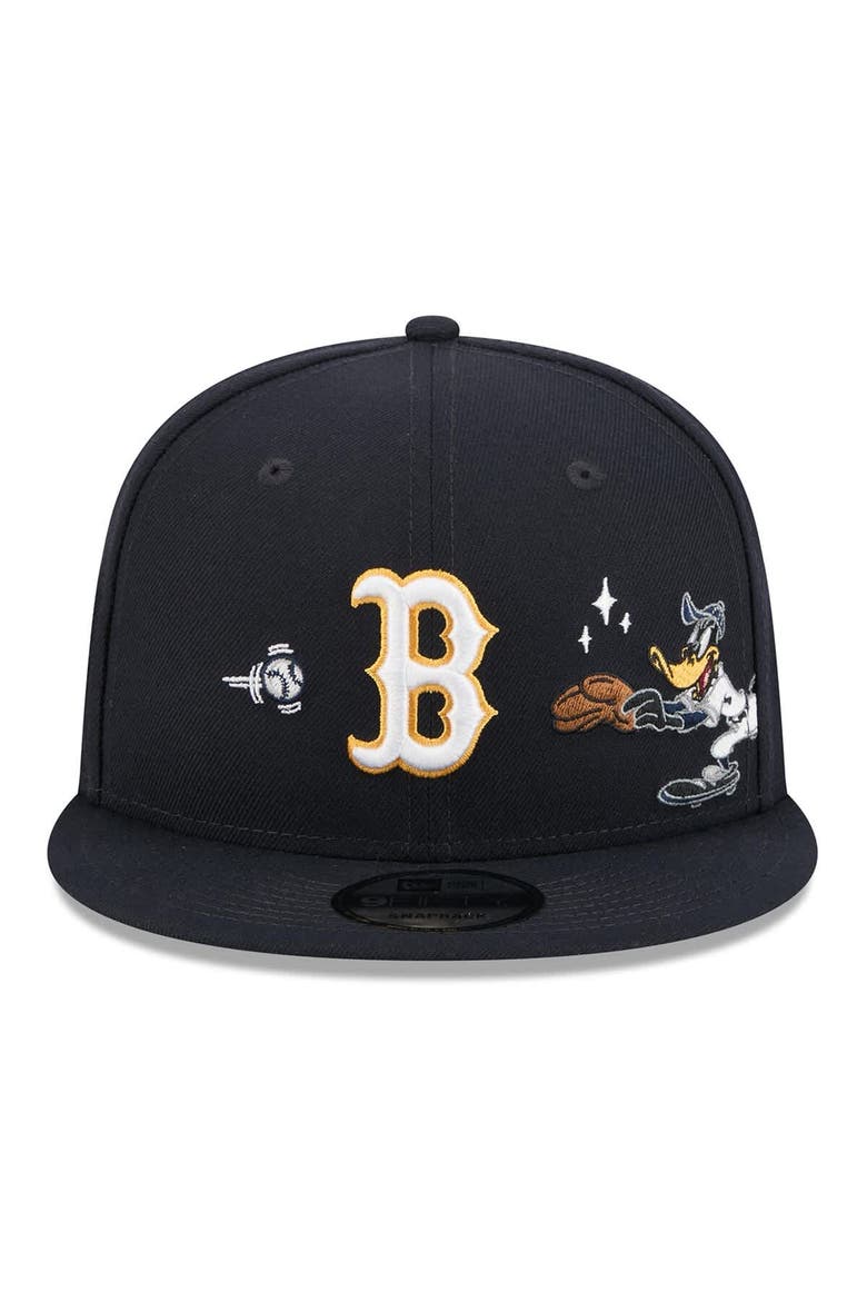 Men's New Era Navy Boston Red Sox Looney Tunes Daffy Duck 9FIFTY Snapback Hat, Alternate, color, Navy