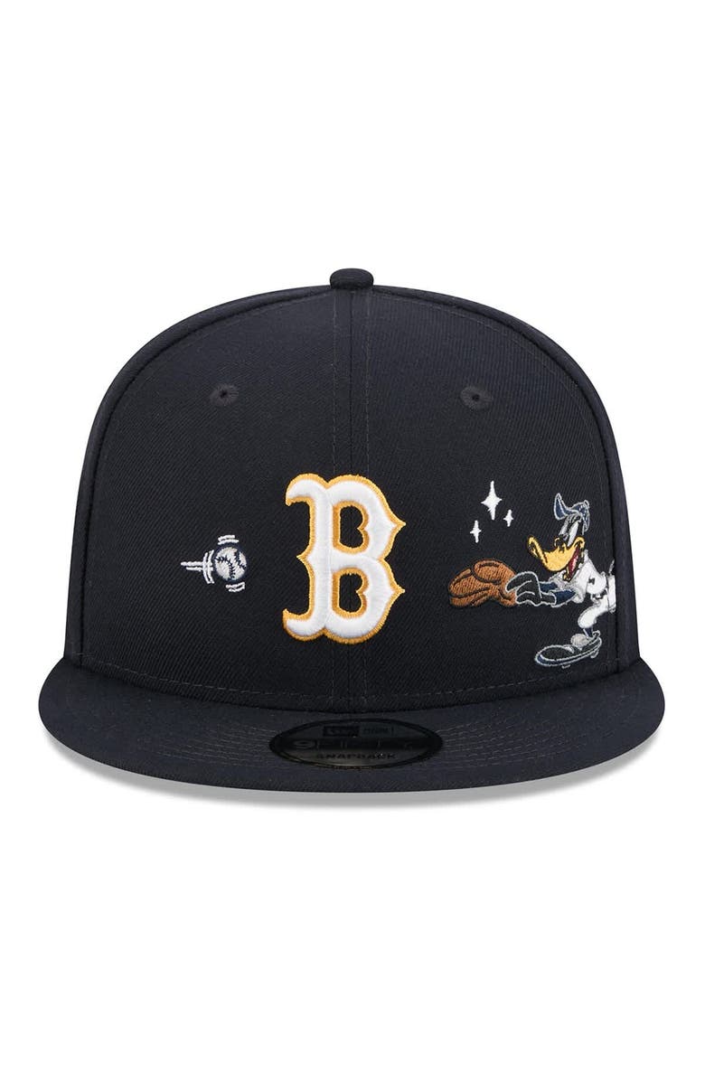 New Era Men's New Era Navy Boston Red Sox Looney Tunes Daffy Duck 9FIFTY Snapback Hat, Alternate, color, Navy