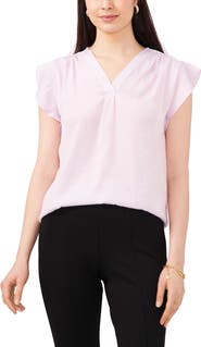 Chaus Flutter Sleeve Blouse