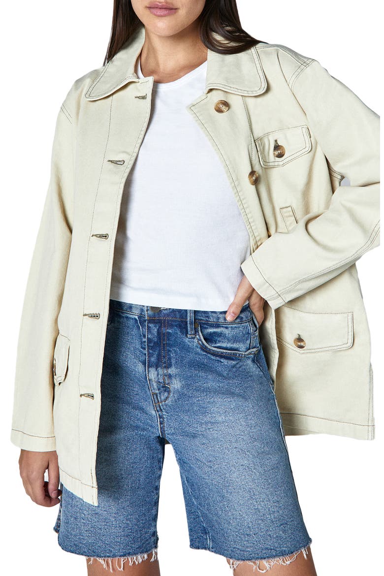 Ari Cotton Jacket, Main, color, BLANCH