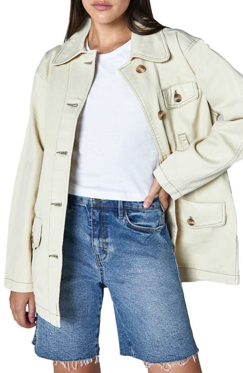 Unpublished Ari Chore Jacket In Beige In Blanch