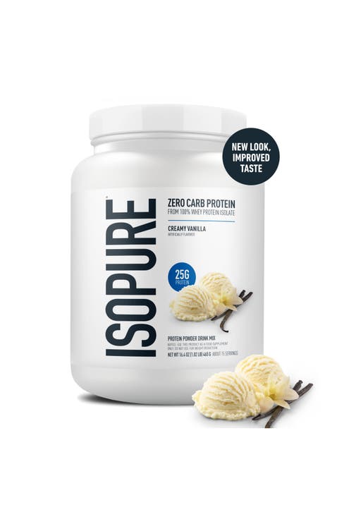 Zero Carb 100% Pure Whey Isolate Protein Powder Creamy Vanilla