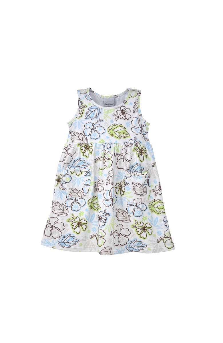 Flap Happy Girl's Playtime UPF 50+ Dahlia Sleeveless Dress with Pockets, Main, color, Vintage Paradise