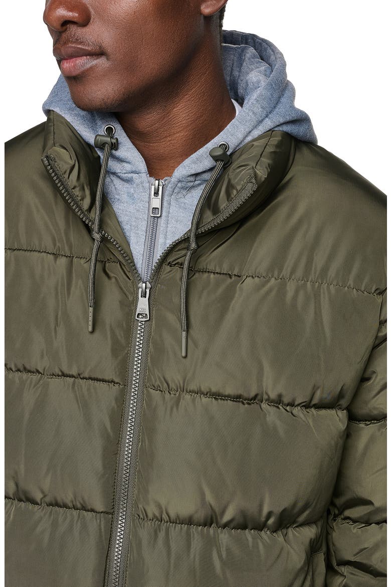 Hooded Puffer Jacket, Alternate, color, OLIVE