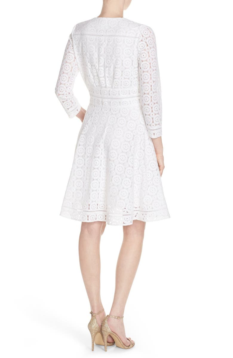 Eliza J Lace Fit & Flare Dress, Alternate, color,