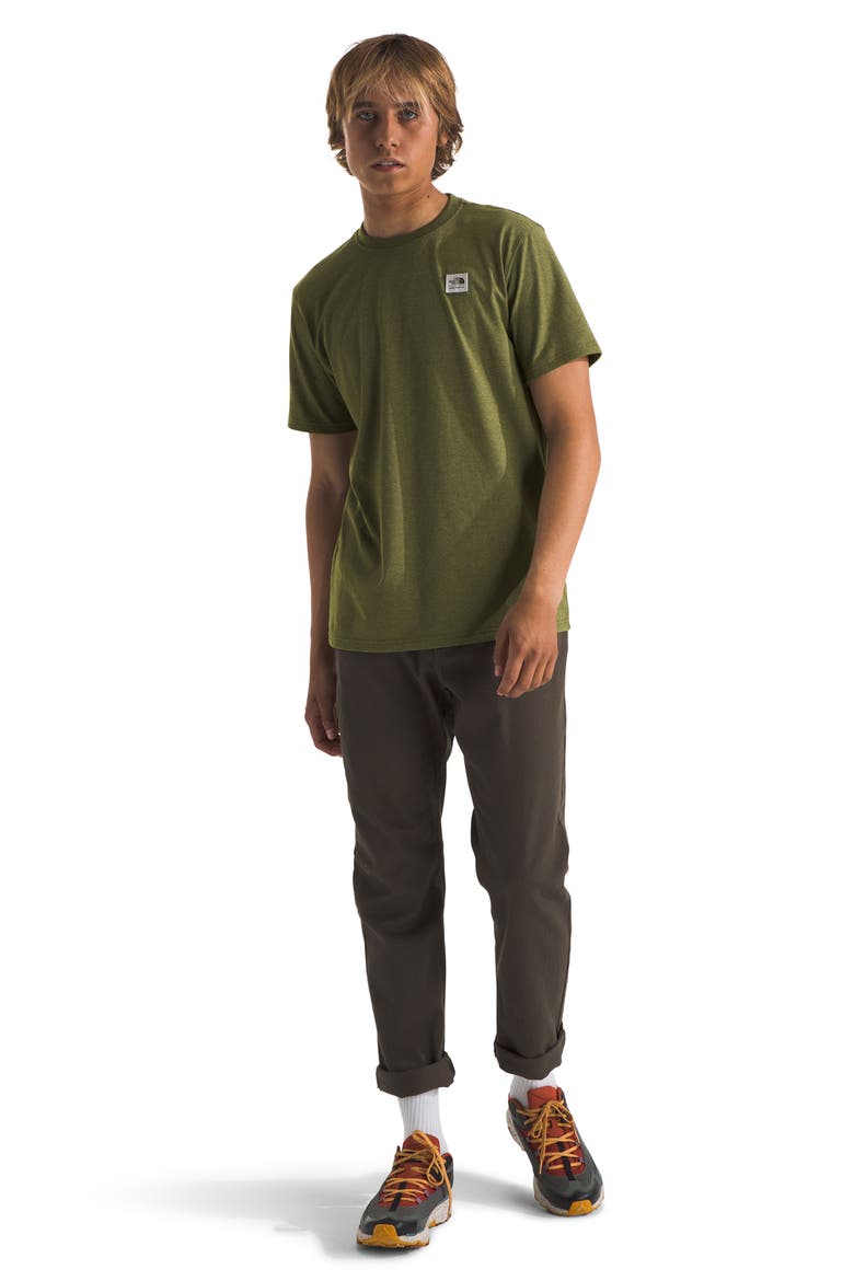 Heritage Patch Heathered T-Shirt, Alternate, color, FOREST OLIVE HEATHER