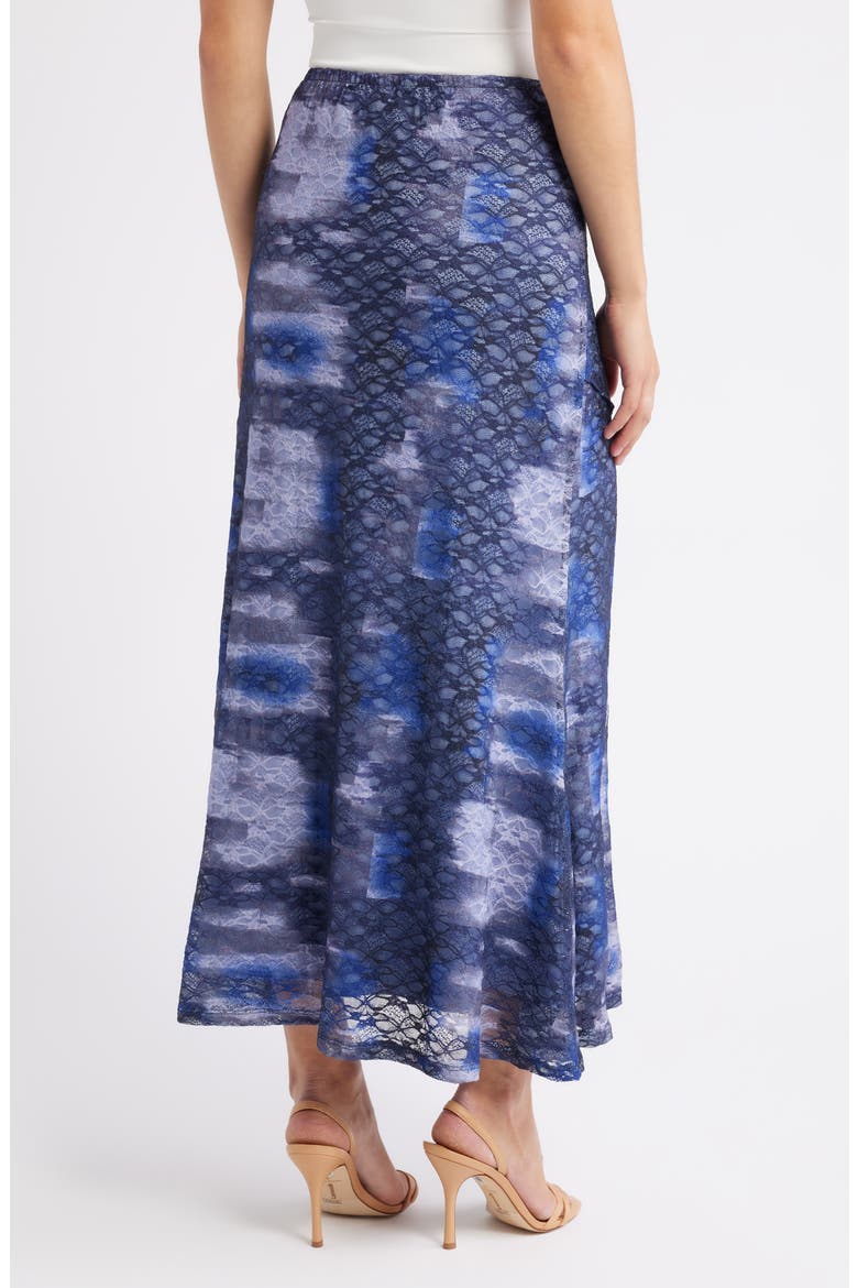 Lace A-Line Maxi Skirt, Alternate, color, MIDNIGHT