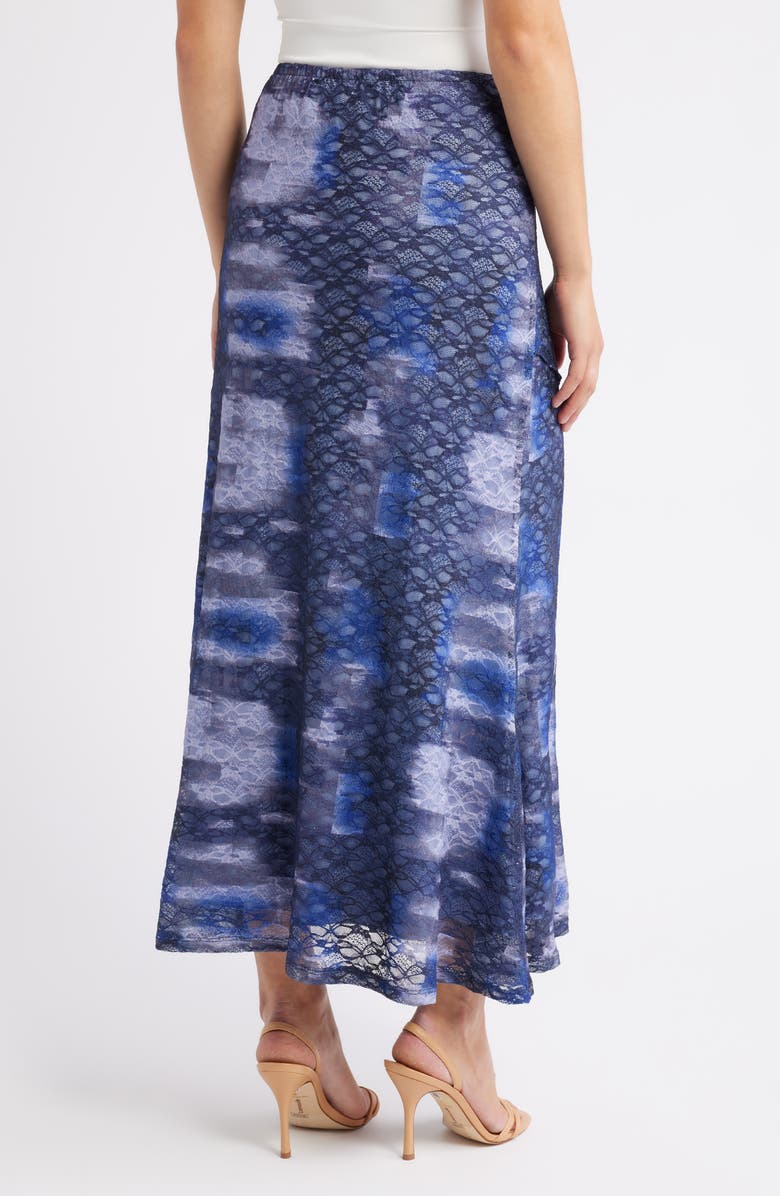 CITY BLUES Lace A-Line Maxi Skirt, Alternate, color, Midnight
