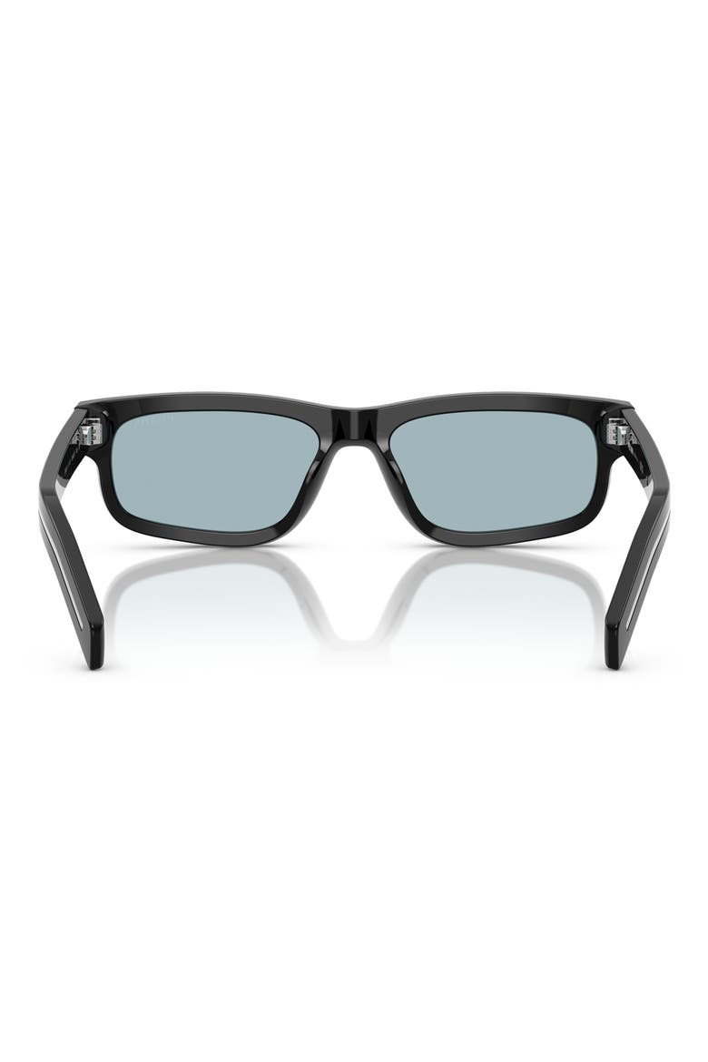 57mm Rectangular Optical Glasses, Alternate, color, BLACK