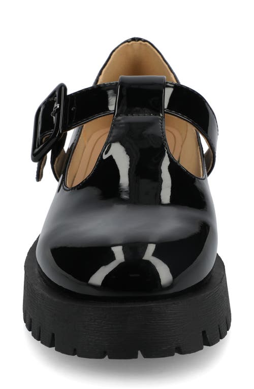 Journee Collection Suvi Mary Jane Loafer In Patent/black