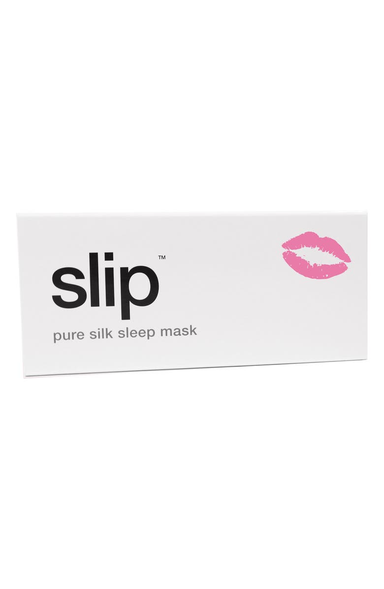 slip <sup>™</sup> for beauty sleep Slipsilk<sup>™</sup> Pink Kisses Pure Silk Sleep Mask, Alternate, color,