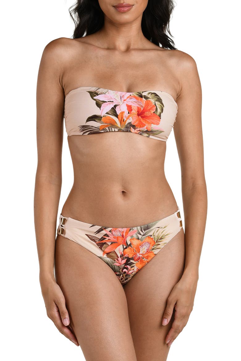 Courtyard Palms Convertible Bandeau Swimsuit Top, Alternate, color, CHAMPAGNE