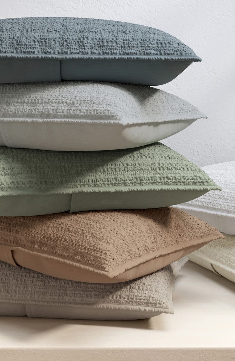 Woven & Weft Waffle Weave 3-Piece Quilt Set, Alternate, color, Light Grey