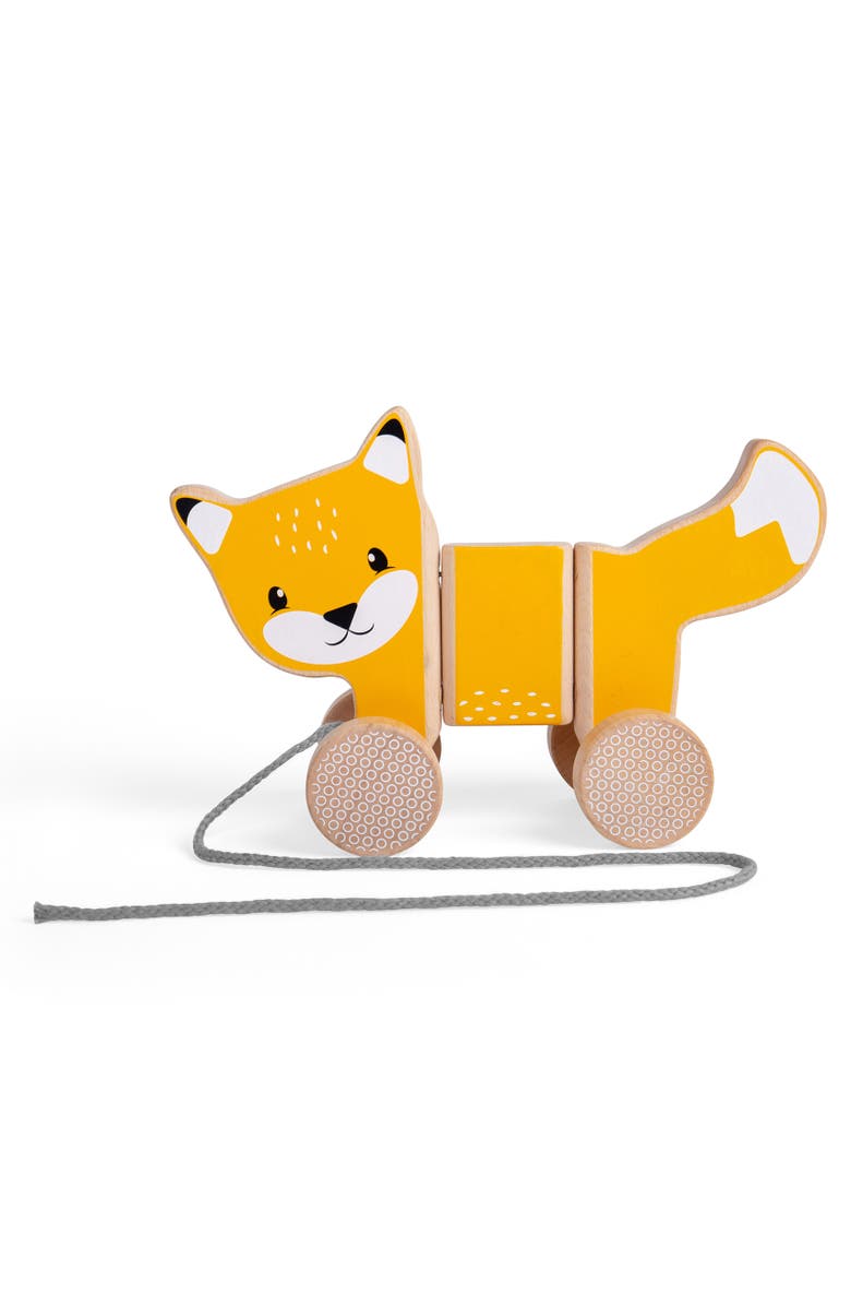 Bigjigs Toys FSC<sup>®</sup> Certified Pull Along Fox, Alternate, color, 
