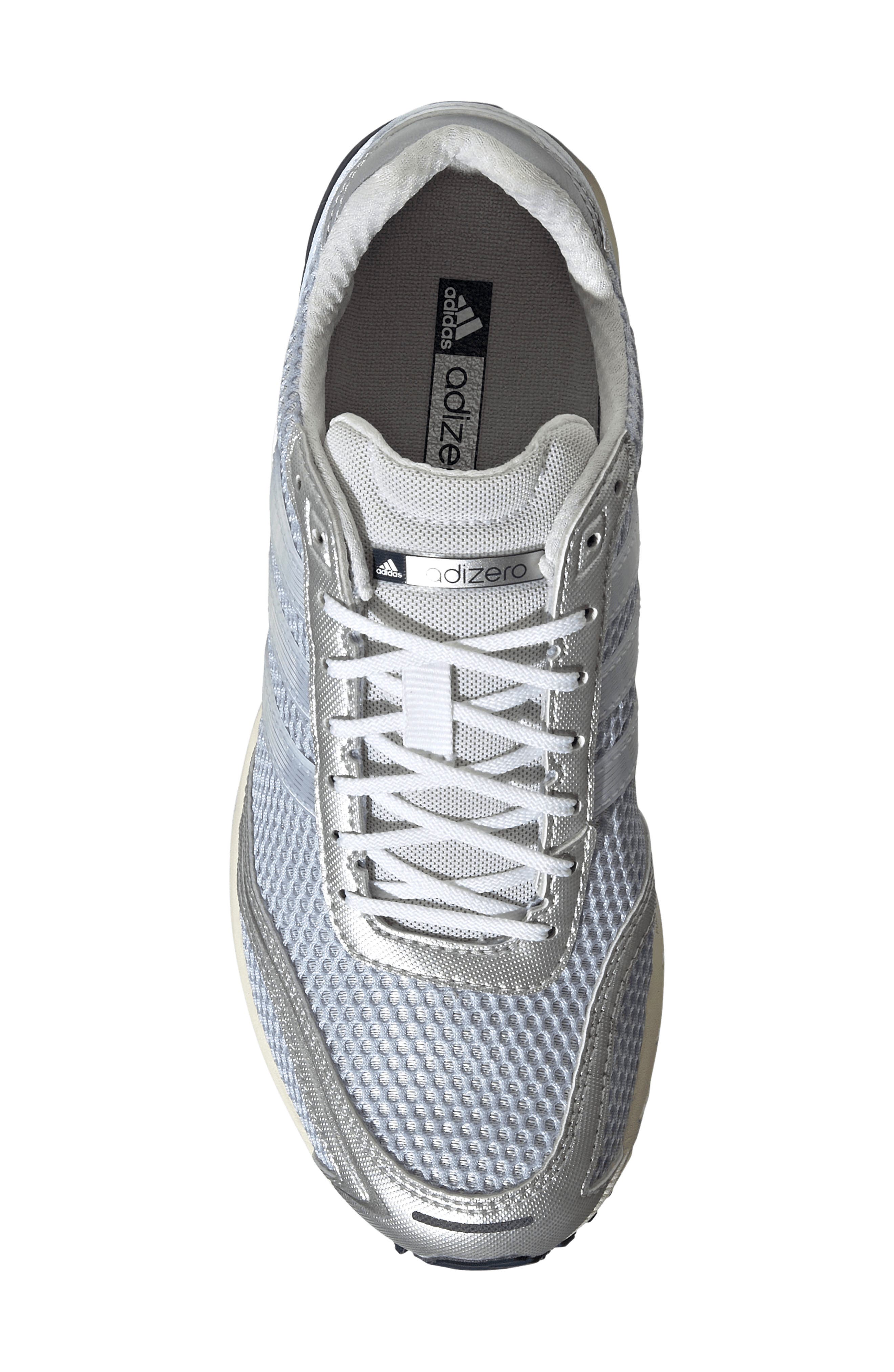 adidas Adizero Adios OG Sneaker, Alternate, color, Crystal Sky/ White/ Silver