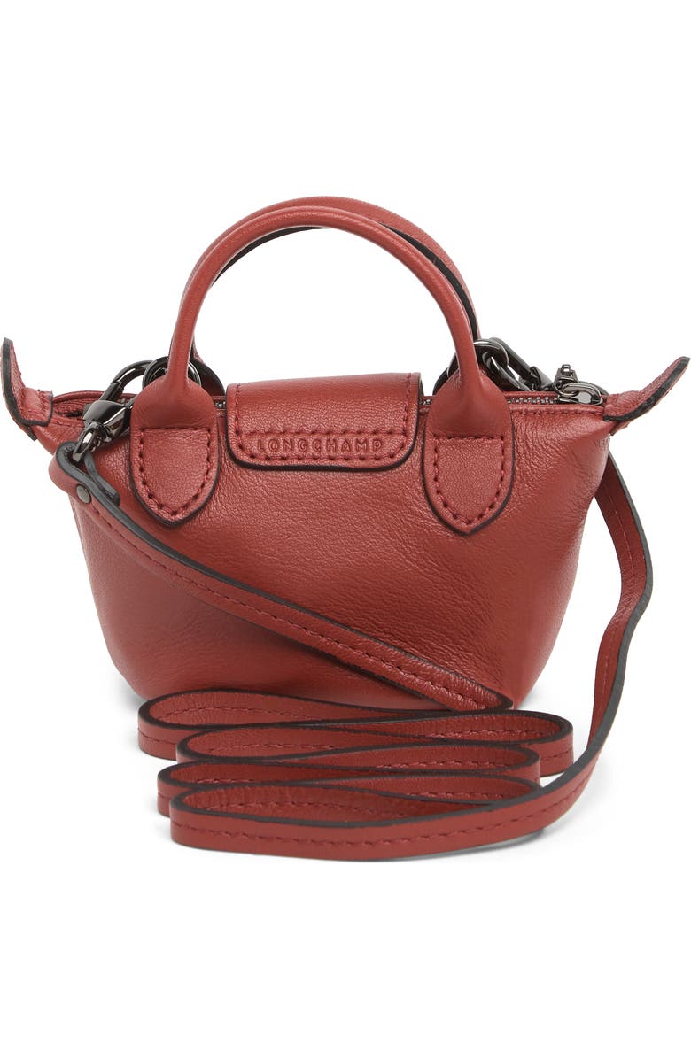 Longchamp Le Pliage Cuir Nano Crossbody Bag, Alternate, color,