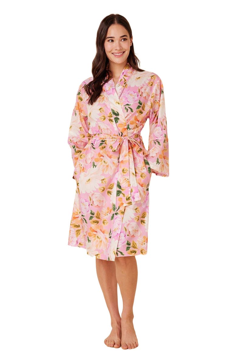 The Cat's Pajamas Luxe Pima Kimono Robe, Main, color, 