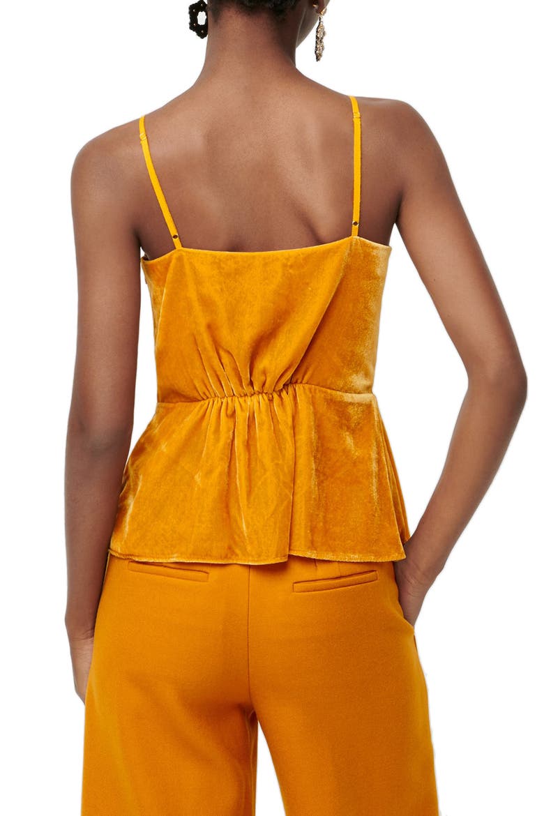 Hudson Drapey Velvet Top, Alternate, color, BRONZED OCHRE