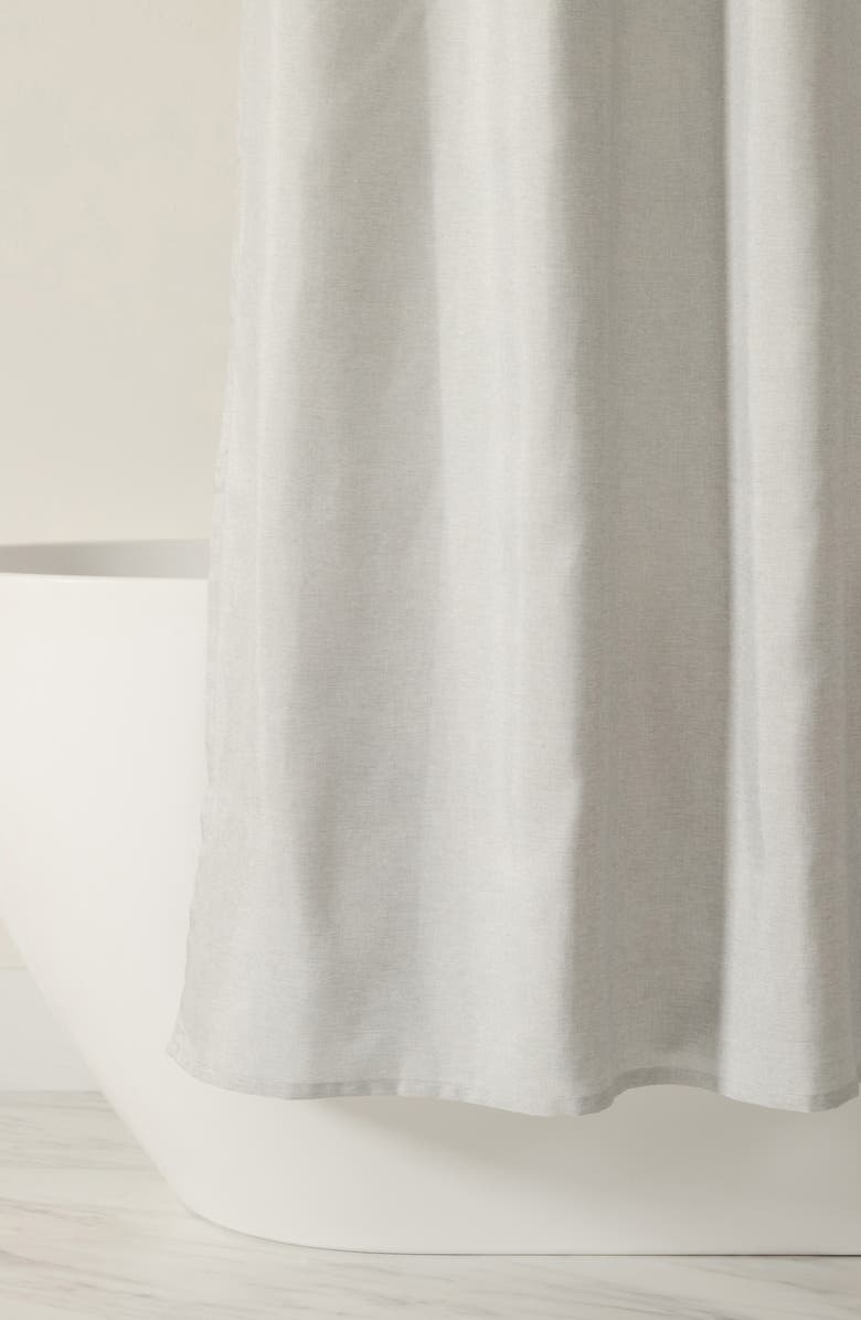 HOMESPUN Mixed Stripe Shower Curtain, Alternate, color, Placement Stripe Light Gray