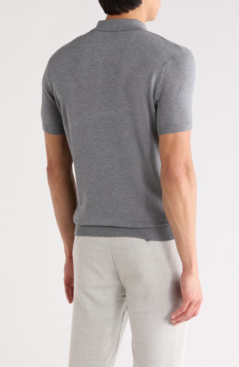 DENIM AND FLOWER Quarter Zip Polo Sweater, Alternate, color,