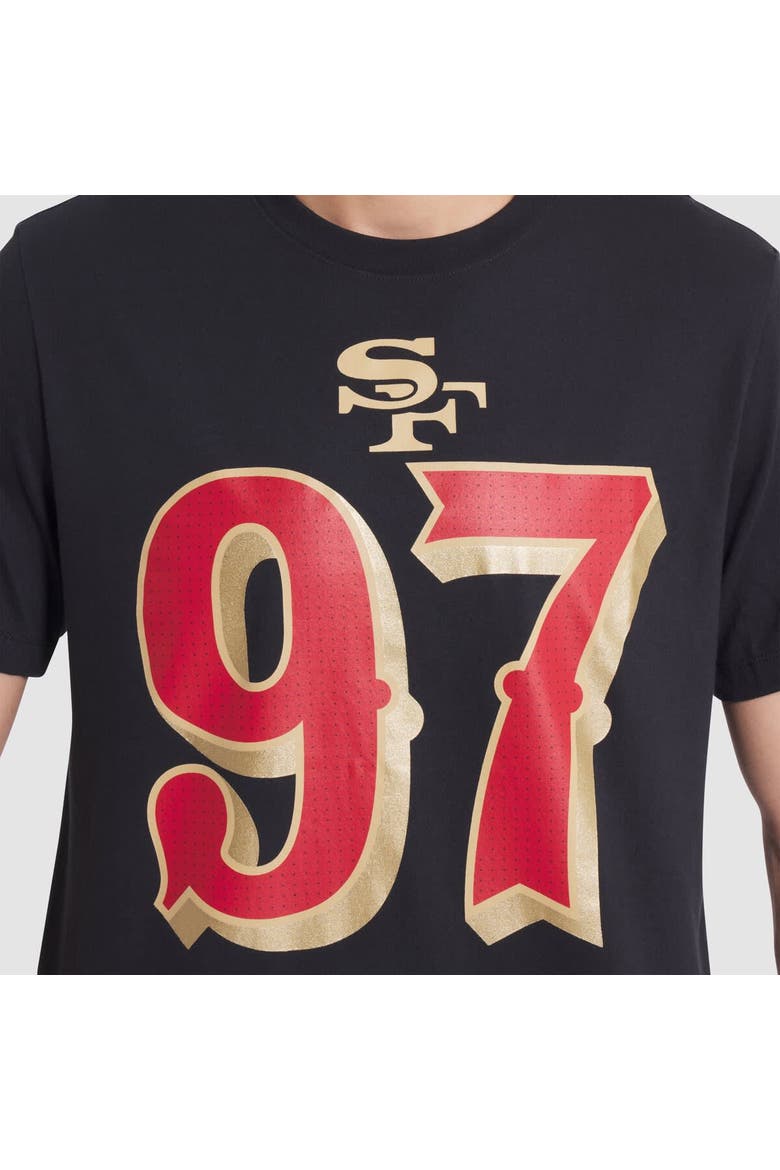 Men's Nike Nick Bosa Black San Francisco 49ers 2025 Rivalries Collection Player Name & Number T-Shirt, Alternate, color, Black