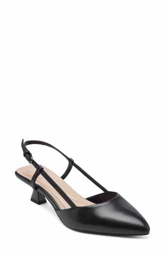 Easy Spirit Havana Slingback Pointed Toe Kitten Heel Pump