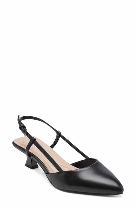 Easy Spirit Havana Slingback Pointed Toe Kitten Heel Pump