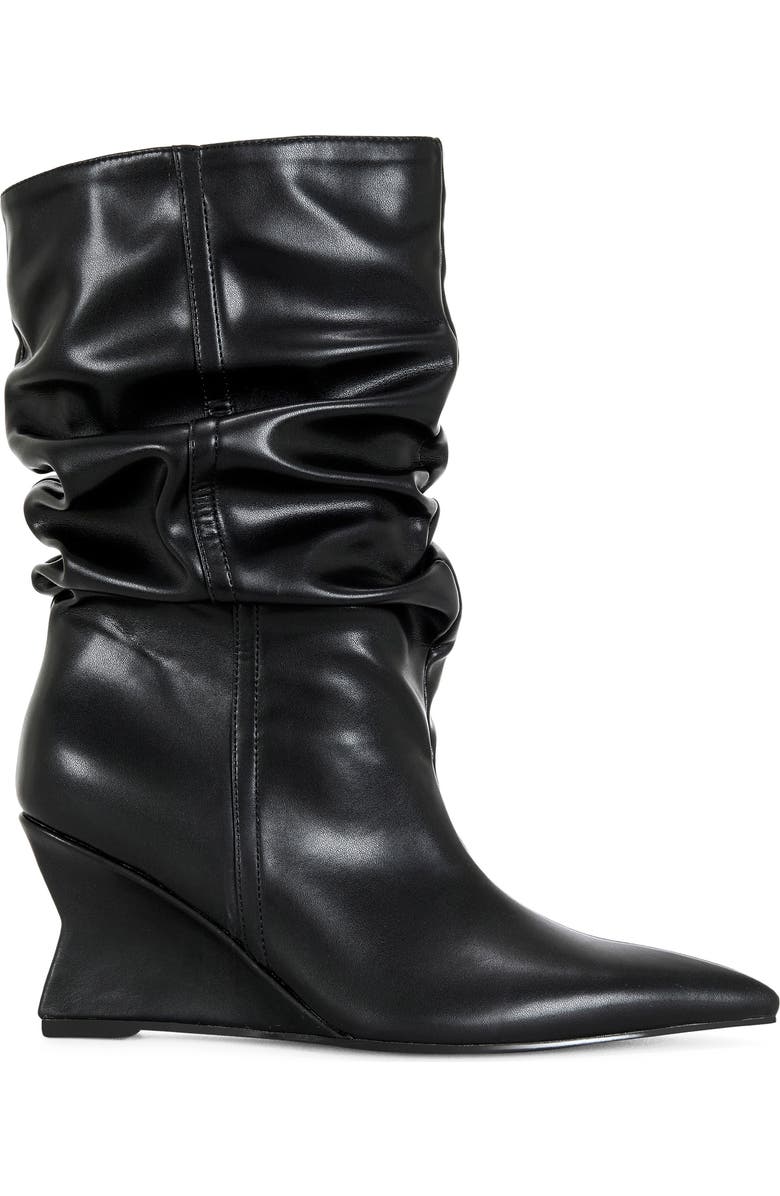 AZALEA WANG Asaf Slouch Shaft Bootie, Alternate, color, Black