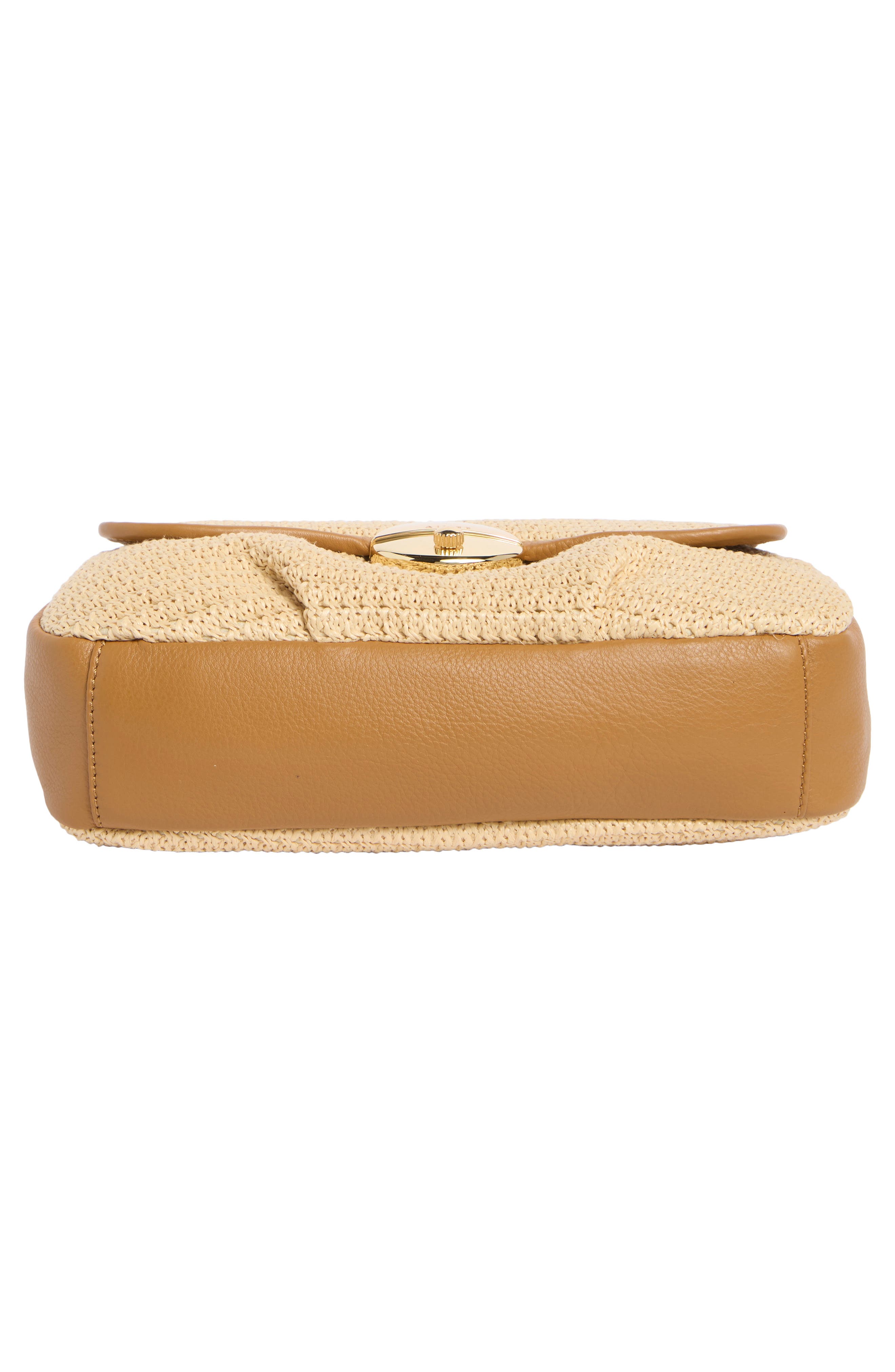 Cannes Flap Crossbody Bag, Alternate, color, RAFFIA CANYON