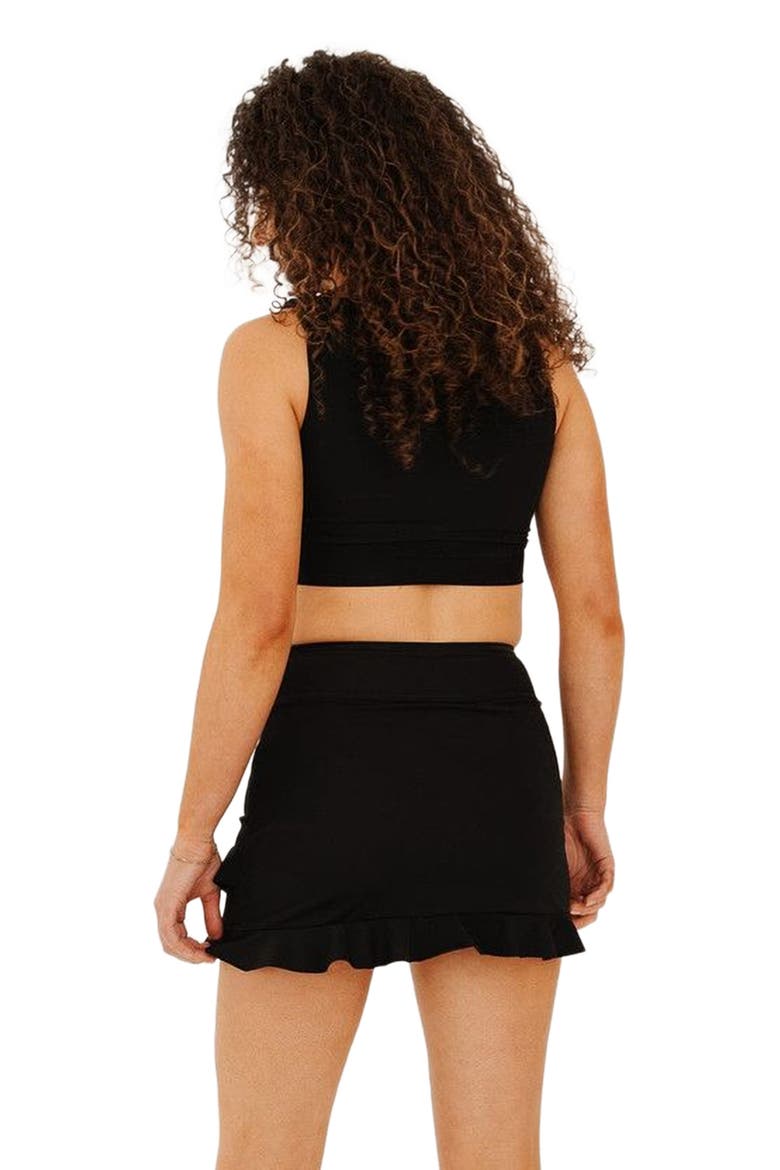 Ruffle Skirt w/ Bottoms, Alternate, color, Black